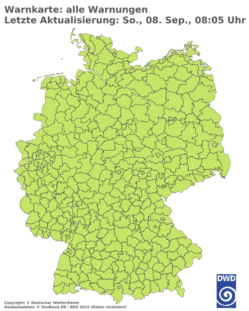 Aktuelle Wetterwarnungen für  Passau